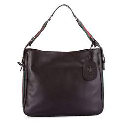 1:1 Gucci 247597 Gucci Heritage Medium Shoulder Bags-Coffee Leather